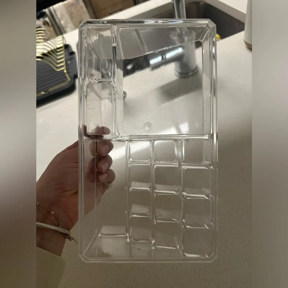 Acrylic cosmetic storage organizer